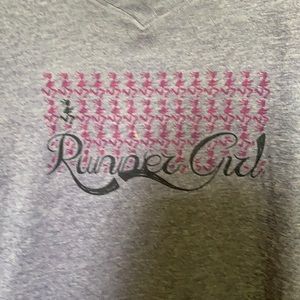 Runner girl tee shirt